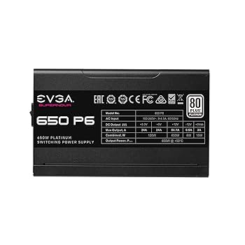 Amazon.com: EVGA Supernova 650 P6, 80 Plus Platinum 650W